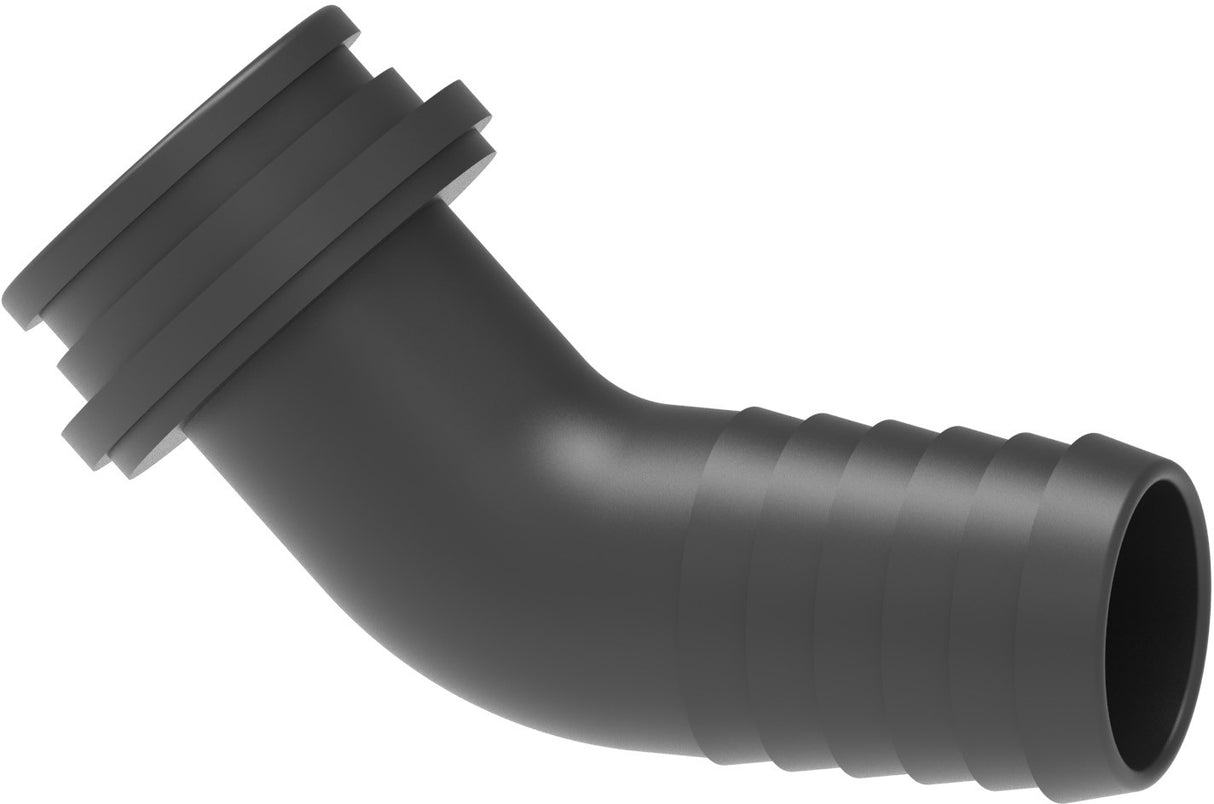 Schlauchanschluss für Überwurfmutter 45° 1/2" 13mm