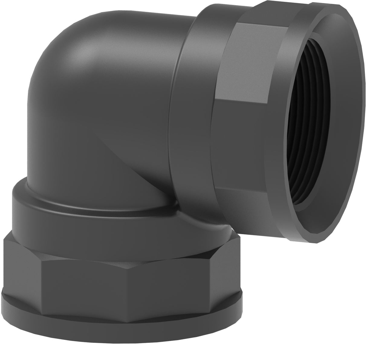 Bogen 90° 3" F-F