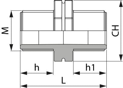 Doppelnippel 1 1/4" Lange Version