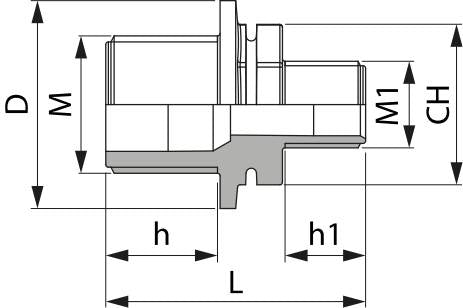 Reduktion 3" - 2 " M-M