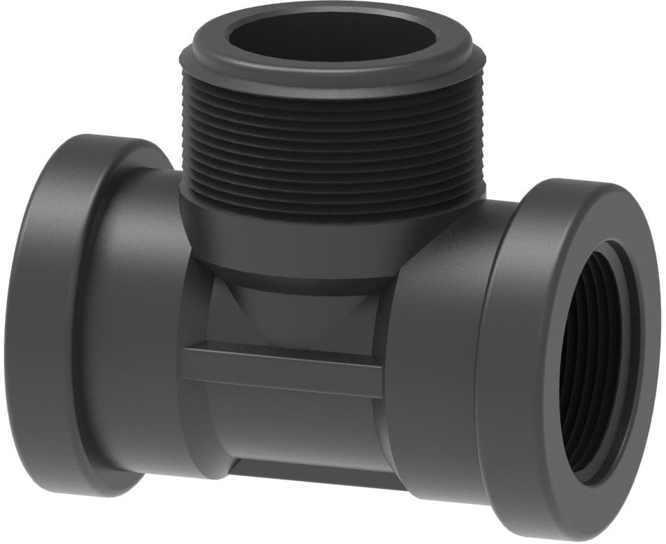 T-Stück 1/2"-1" M-F