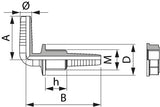 Fassanschluss 90° 1/2" 12mm