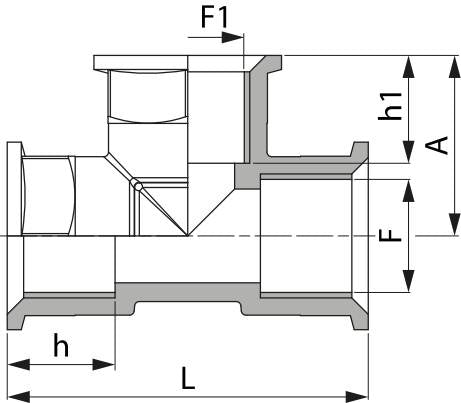 T-Stück 2" F