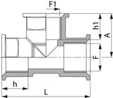 T-Stück 2" F